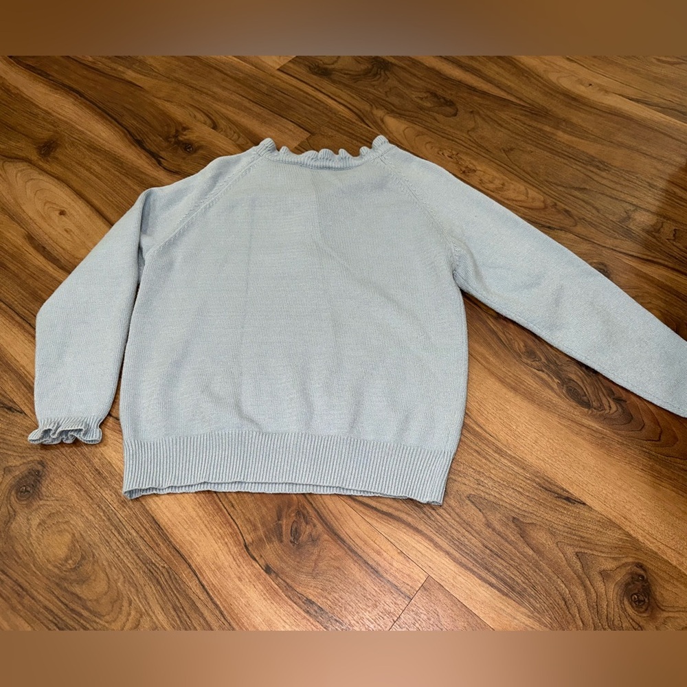 BTFBM Ruffle Sweater | Light Blue | Size S - Picture 3 of 5